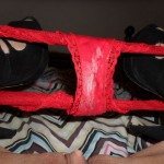 used panties red coat n lace knickers #usedpanties